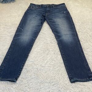 American Eagle Outfitters Dark Blue ATHLETIC SKINNY Jeans 30/32 AIRFLEX TEMPTECH